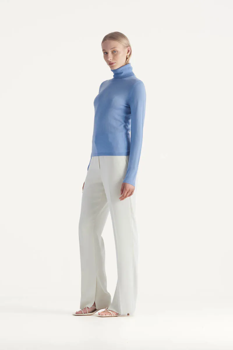 Santana Knit Top Sky Blue