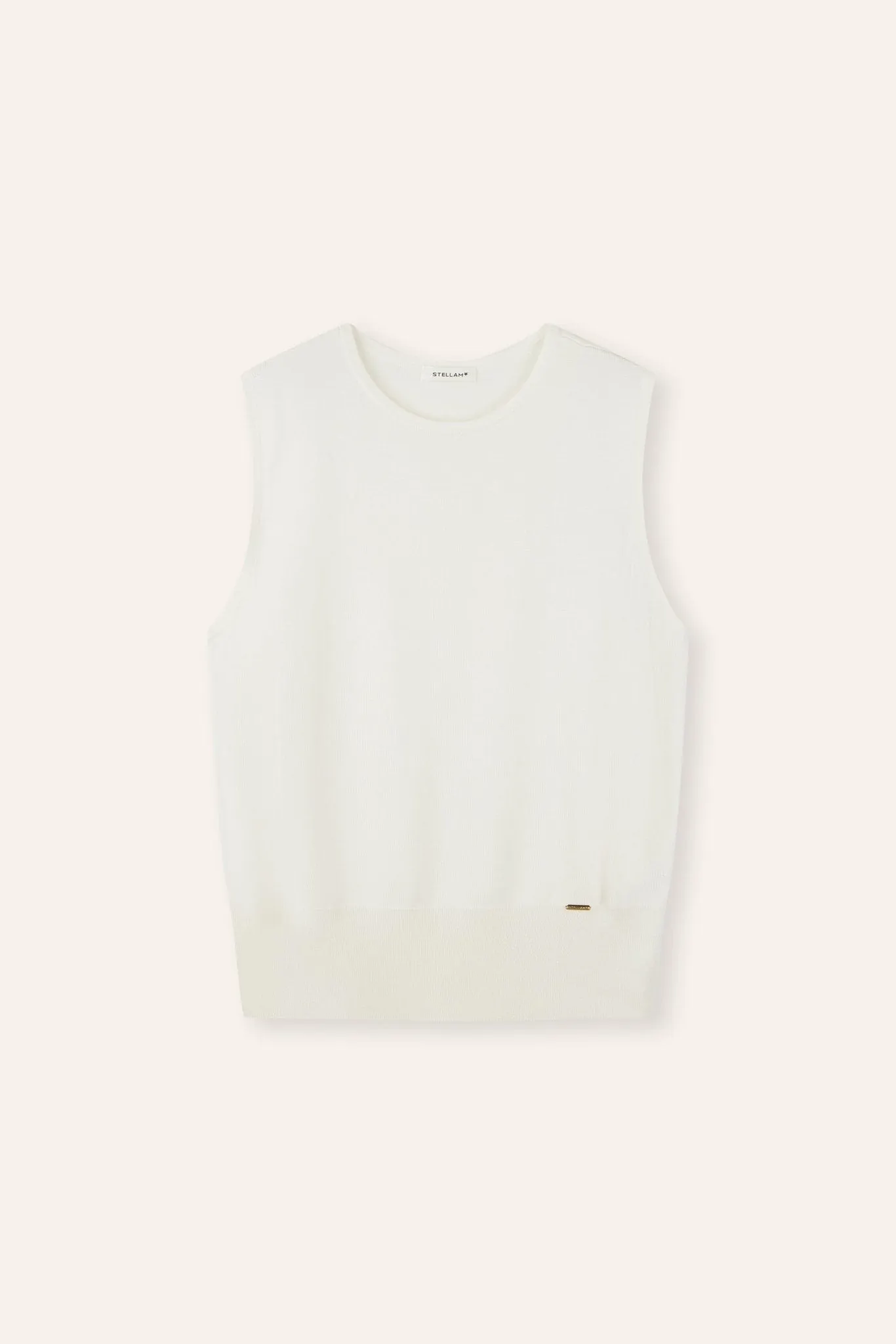 SILK -VIOLET tank top (White)