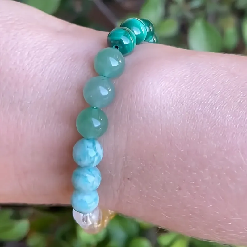Single Glass Bead Lucky Bracelet  Casual and Chic