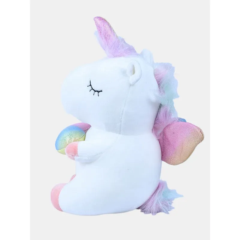 Sitting Unicorn With Heart Blue | Height - 30 cm