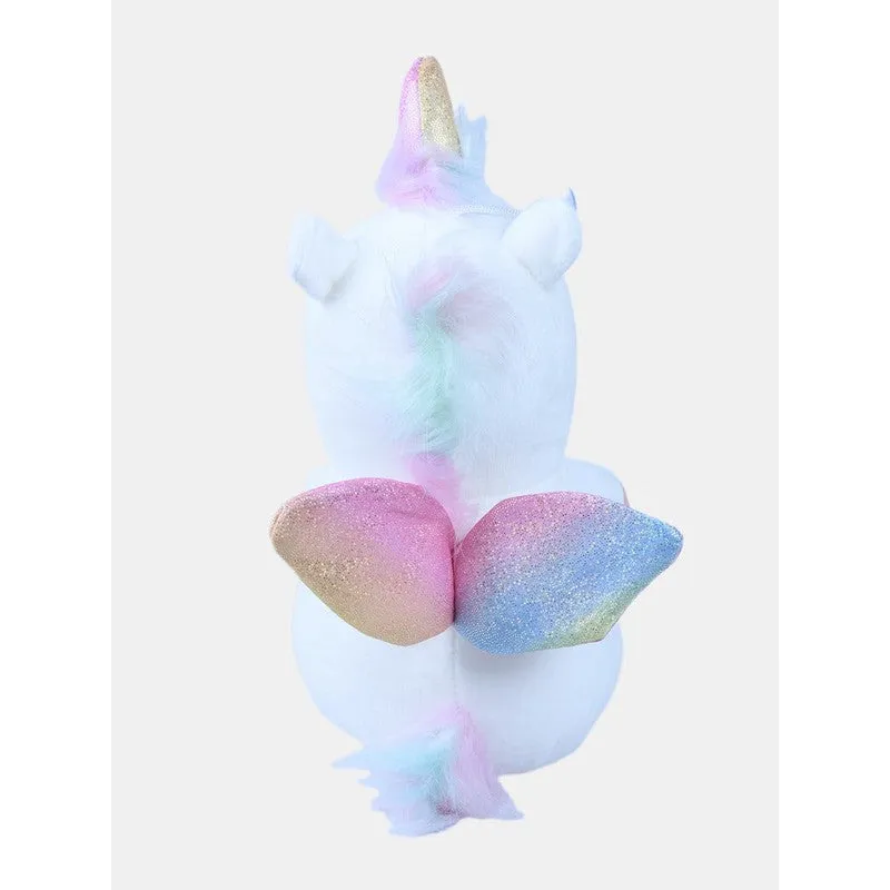 Sitting Unicorn With Heart Blue | Height - 30 cm