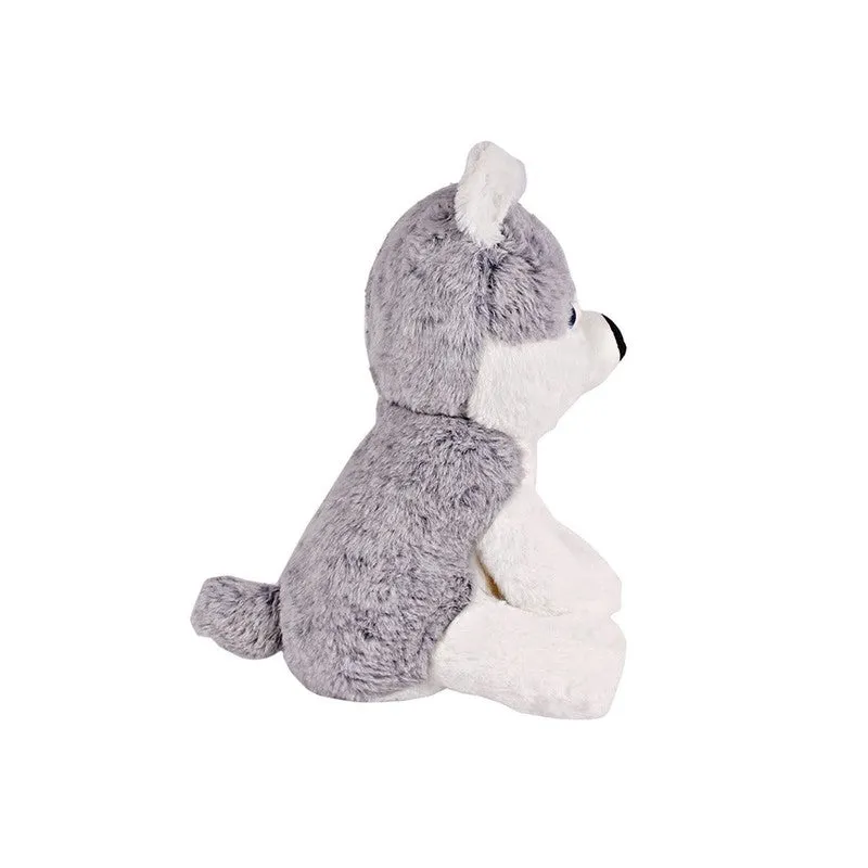Standing Cute Husky Soft Toy | Height - 30 cm | Grey