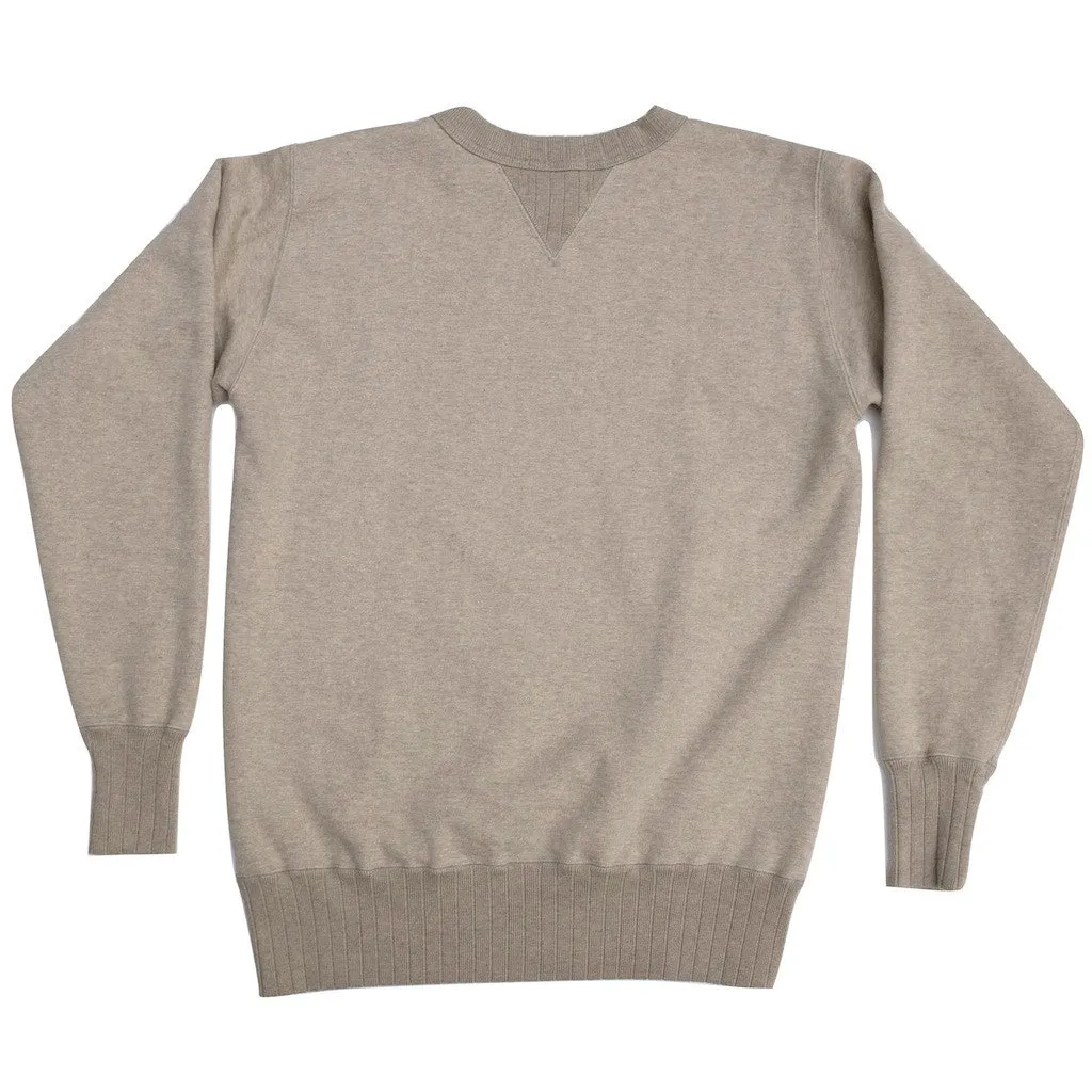Studio D'Artisan Suvin Gold Loopwheel Crewneck Sweatshirt (Heather Gray)