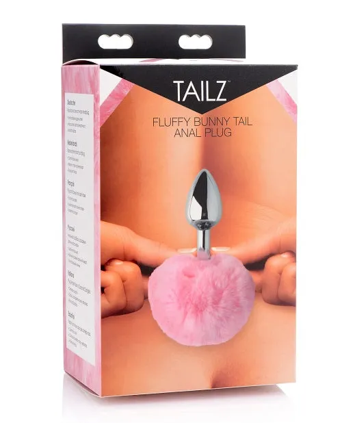 Tailz Fluffy Bunny Tail Anal Plug - Pink