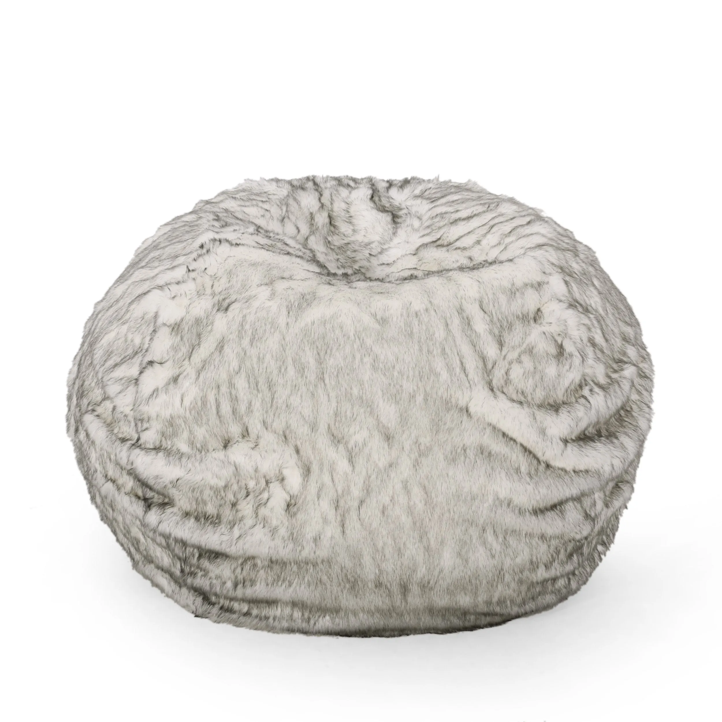 Terrell Schley Modern Glam 5 Foot Short Faux Fur Bean Bag