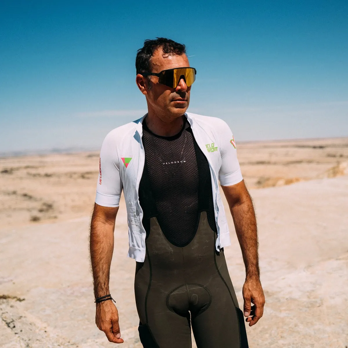 VELODROM RaceDay Jersey SS24 - White/Fluor Pink