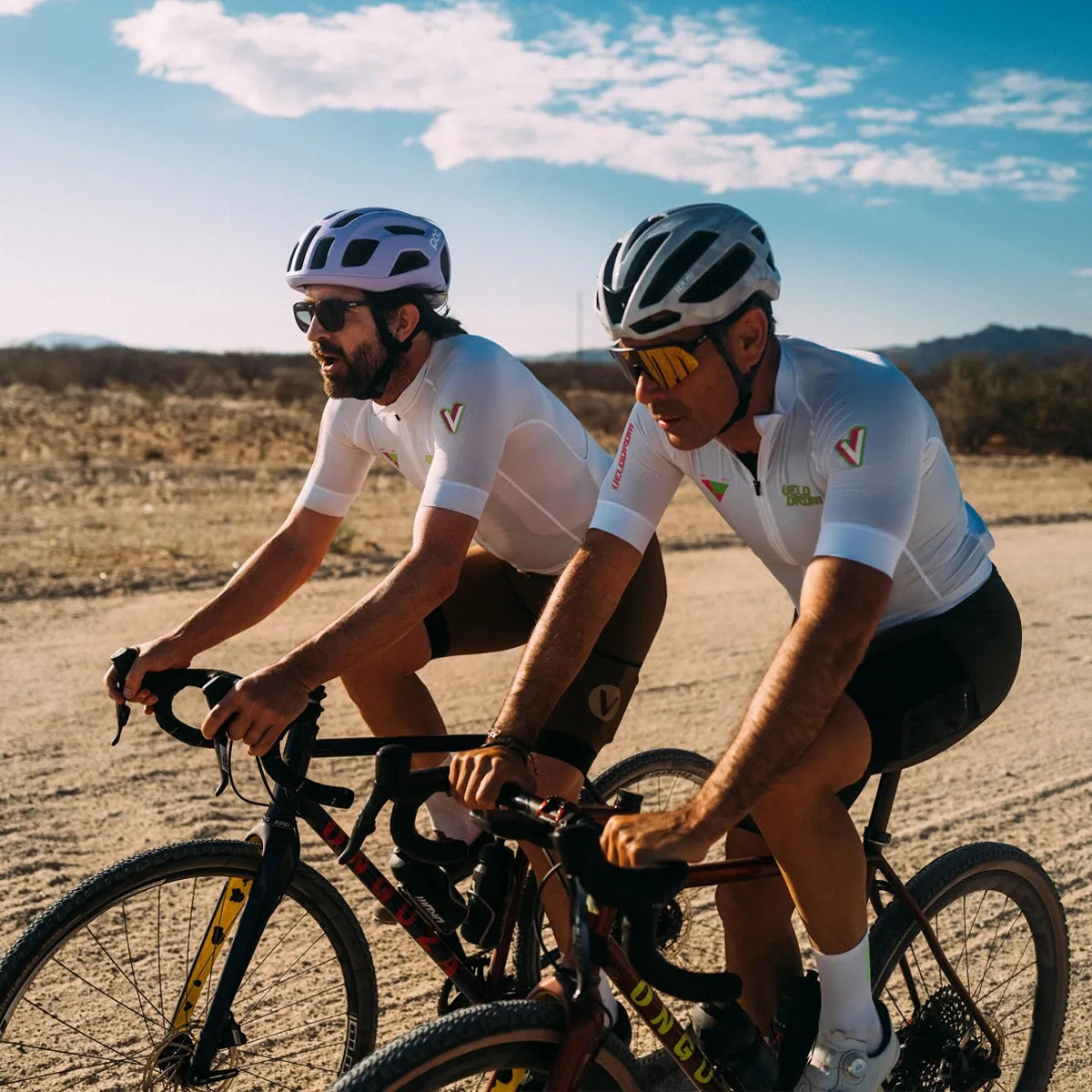 VELODROM RaceDay Jersey SS24 - White/Fluor Pink
