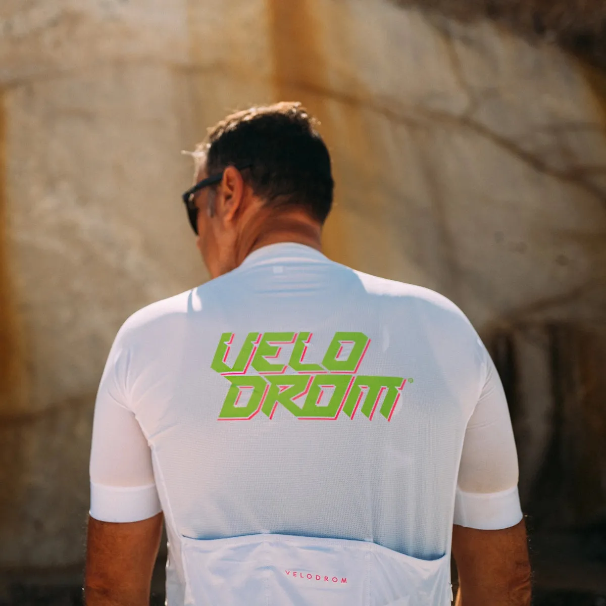 VELODROM RaceDay Jersey SS24 - White/Fluor Pink