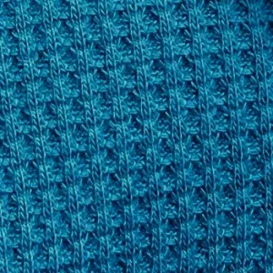 Waffle Weave Knit - Teal