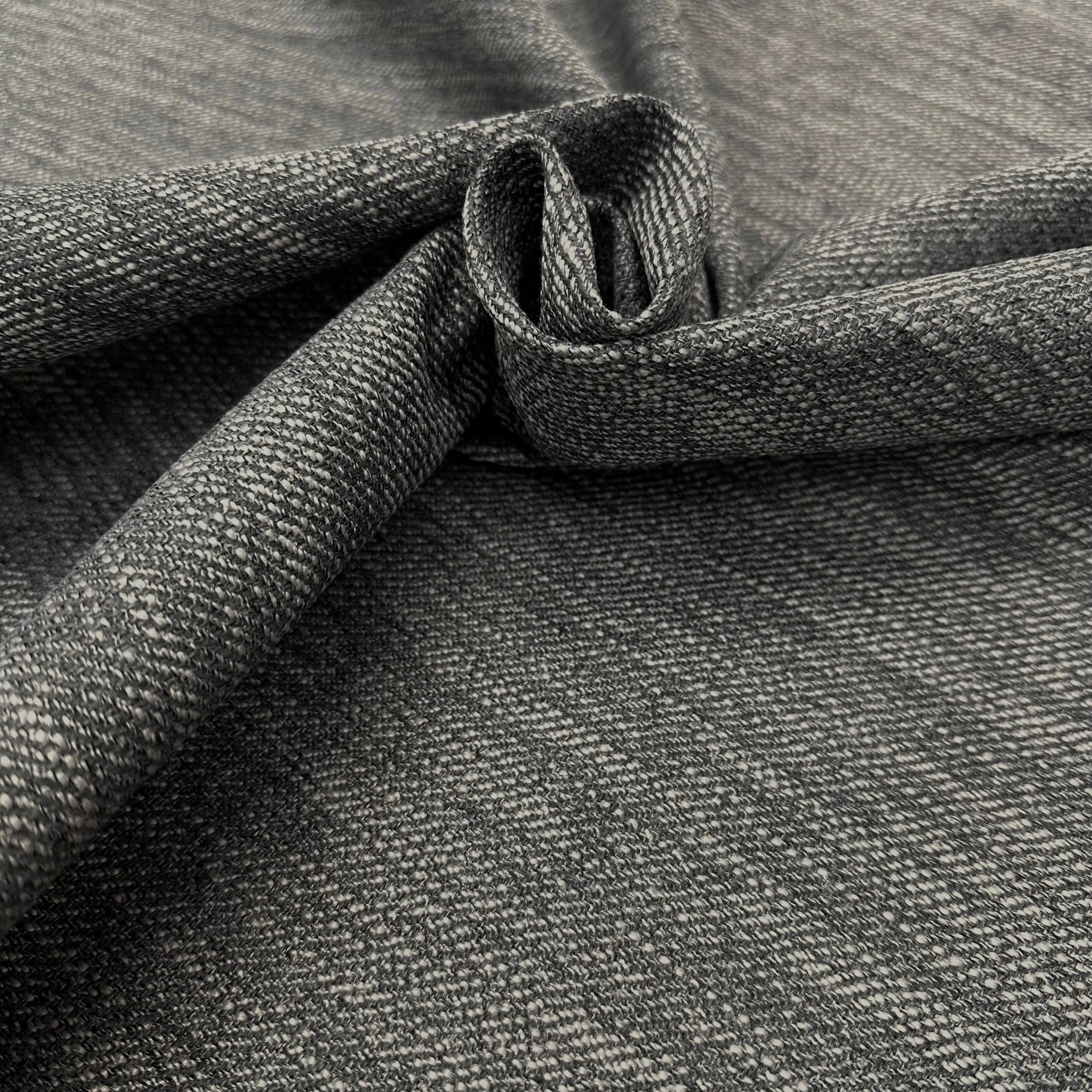 Warm Gray Retro Jacquard Upholstery Fabric 58"
