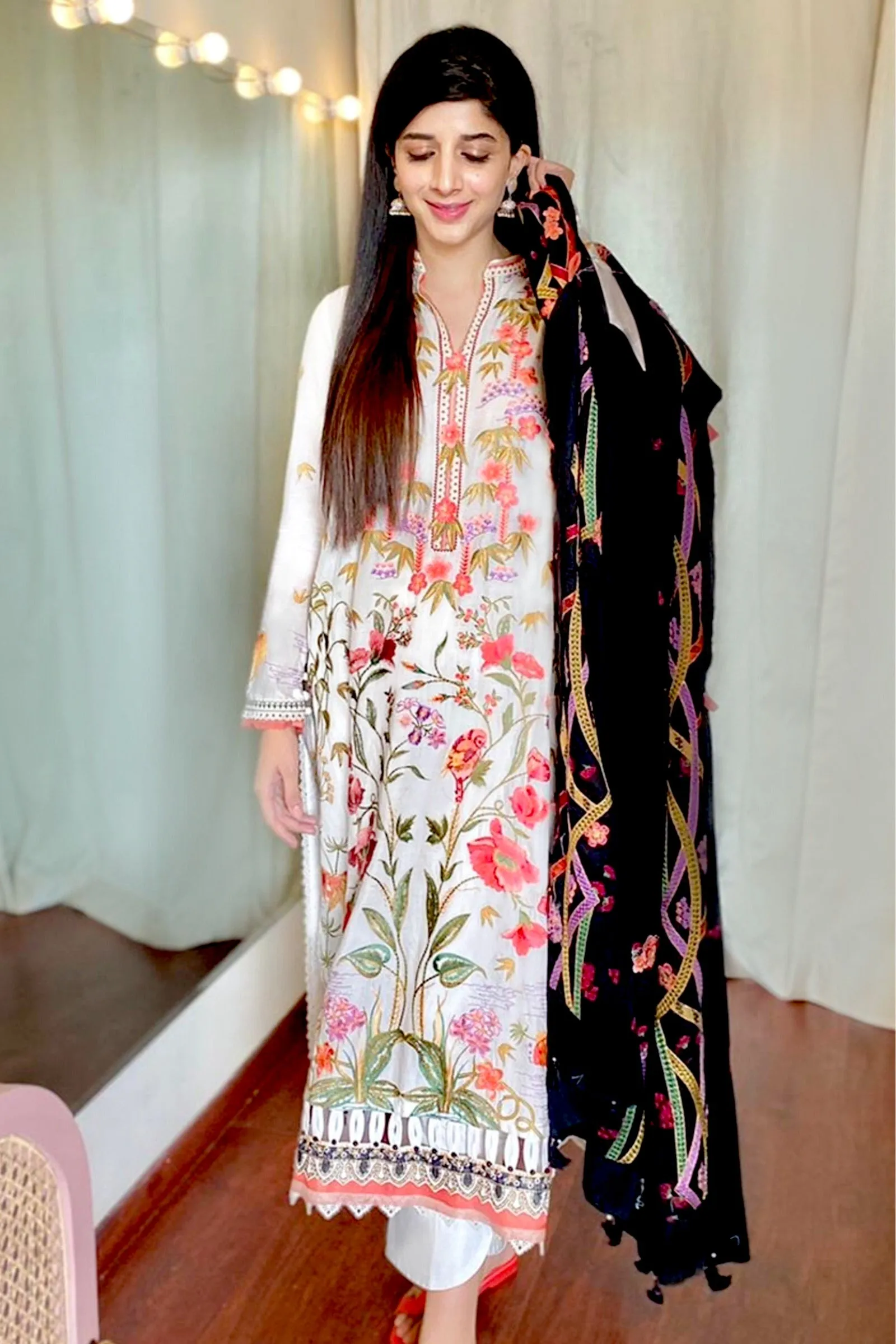 Zaha by Khadijah Shah Festive Lawn Collection 2021 – MASHAEL (ZF21-05)
