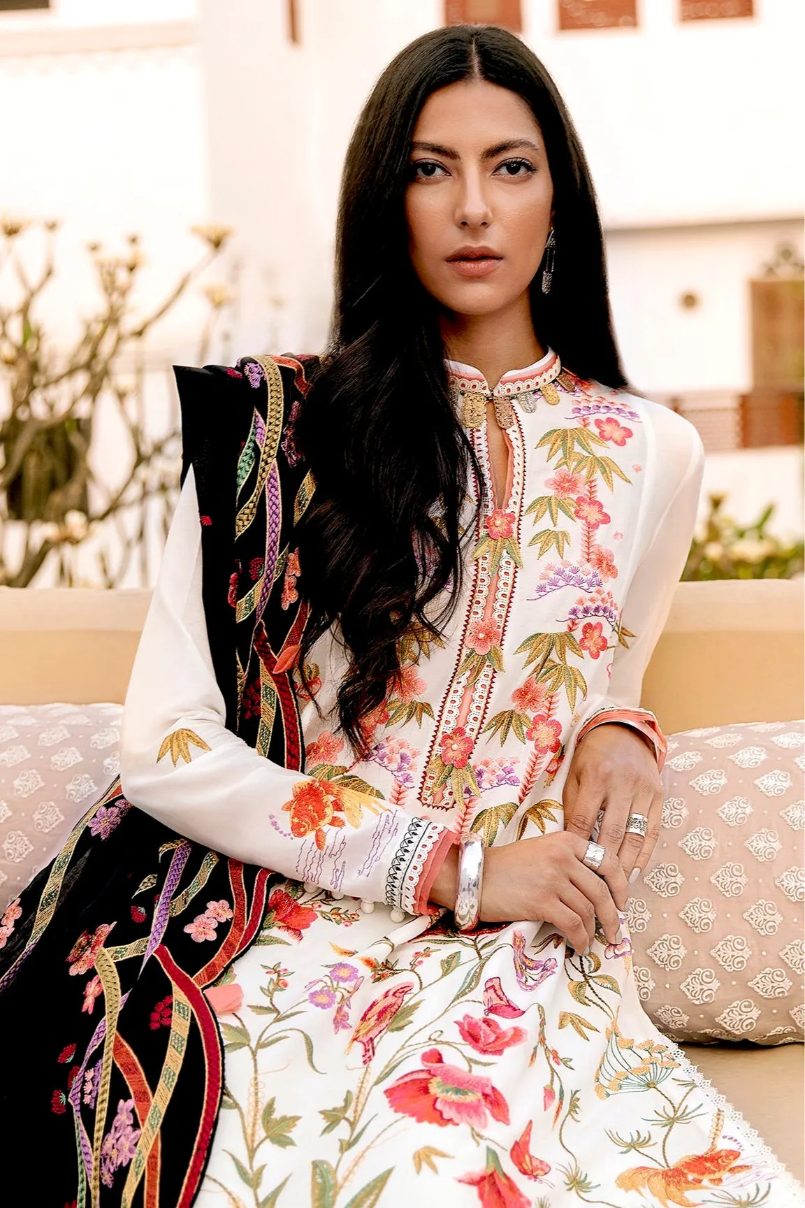 Zaha by Khadijah Shah Festive Lawn Collection 2021 – MASHAEL (ZF21-05)